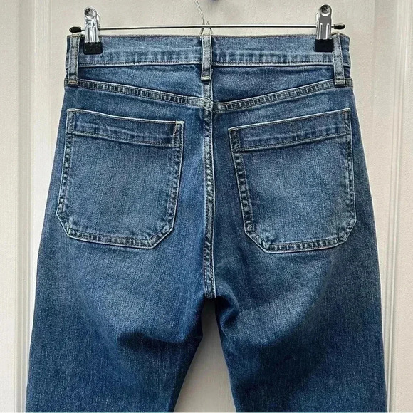 GAP Cheeky Straight Jeans High Rise Mariner Medium Indigo Blue Size  25 - Picture 7 of 15